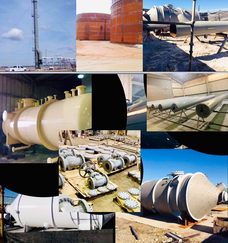 Protective coatings on industrial vessels, tanks, and valves — Valu Industrial, Baytown TX